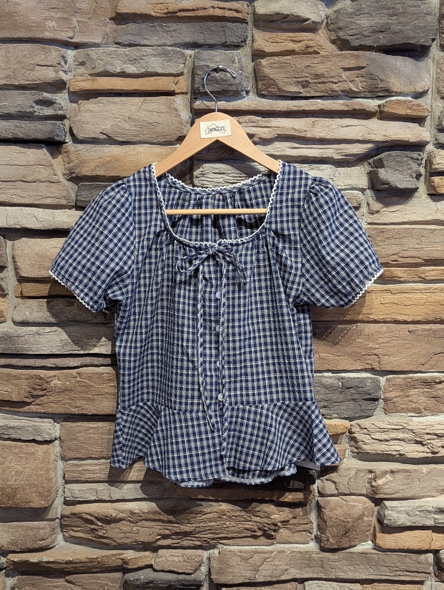 Prairie Breeze Peplum Bow Top