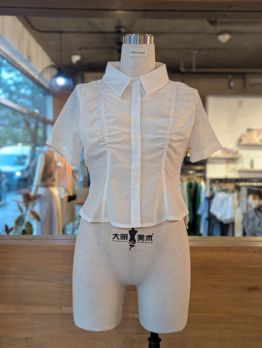 Studio Contour Button Up Top