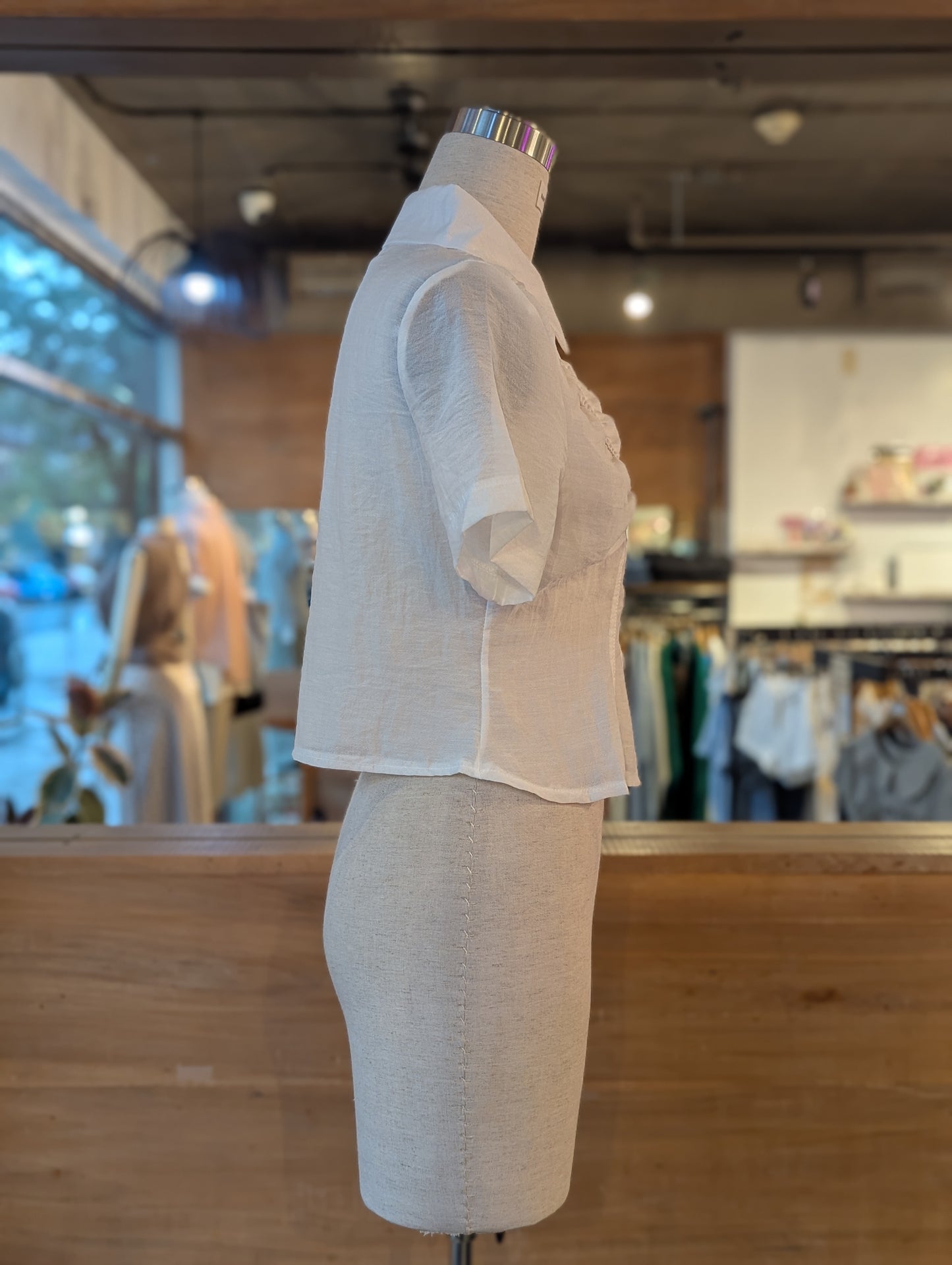 Studio Contour Button Up Top