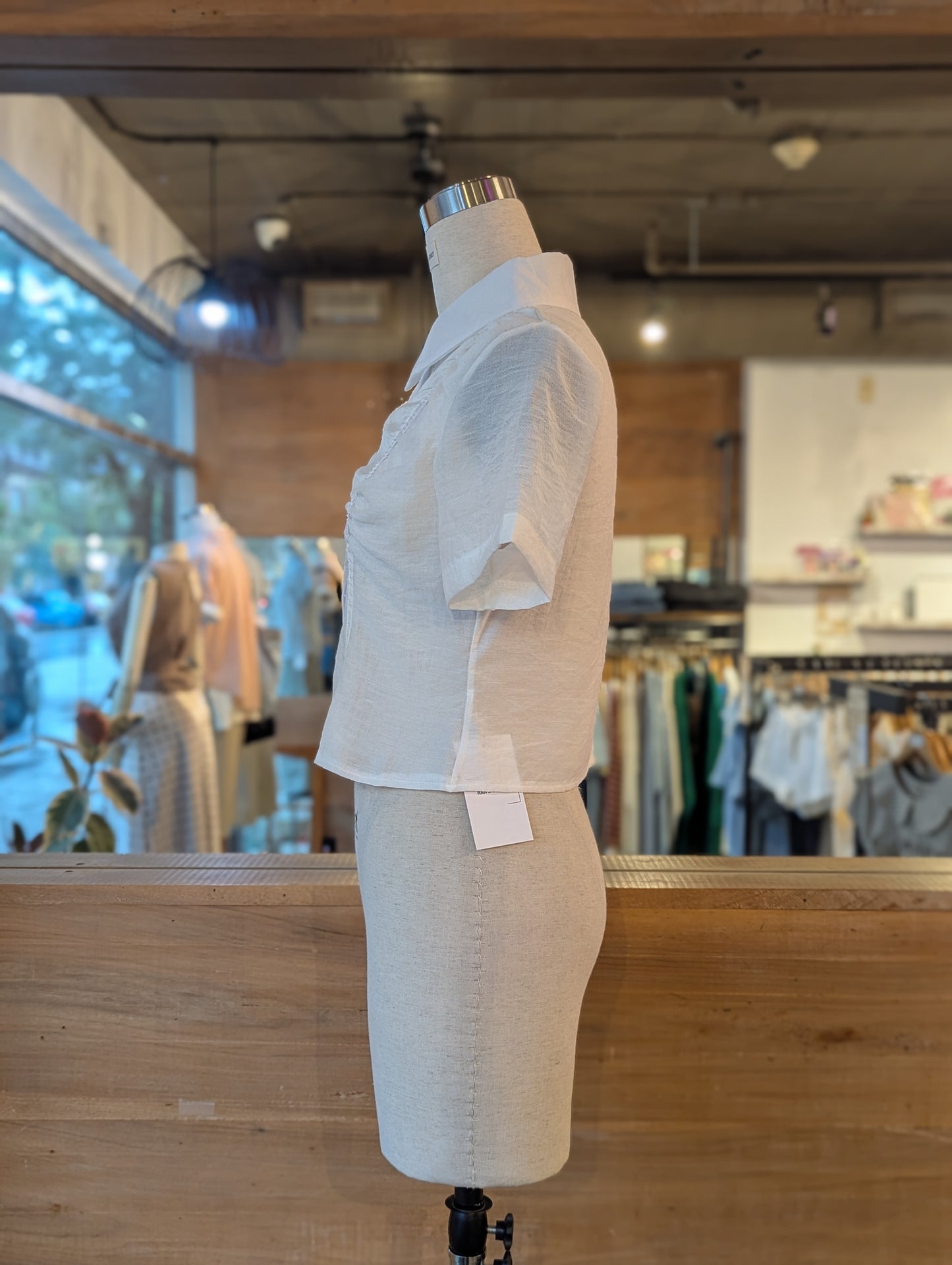 Studio Contour Button Up Top