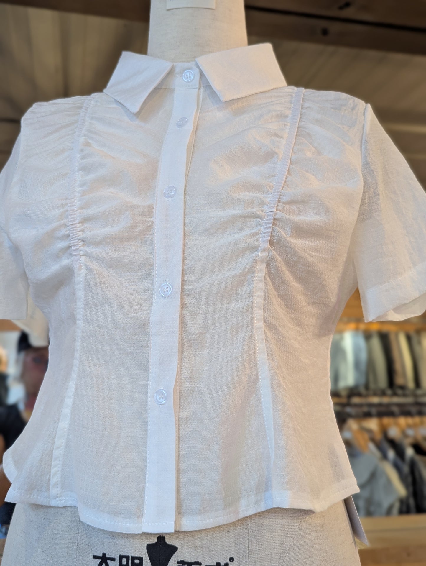 Studio Contour Button Up Top