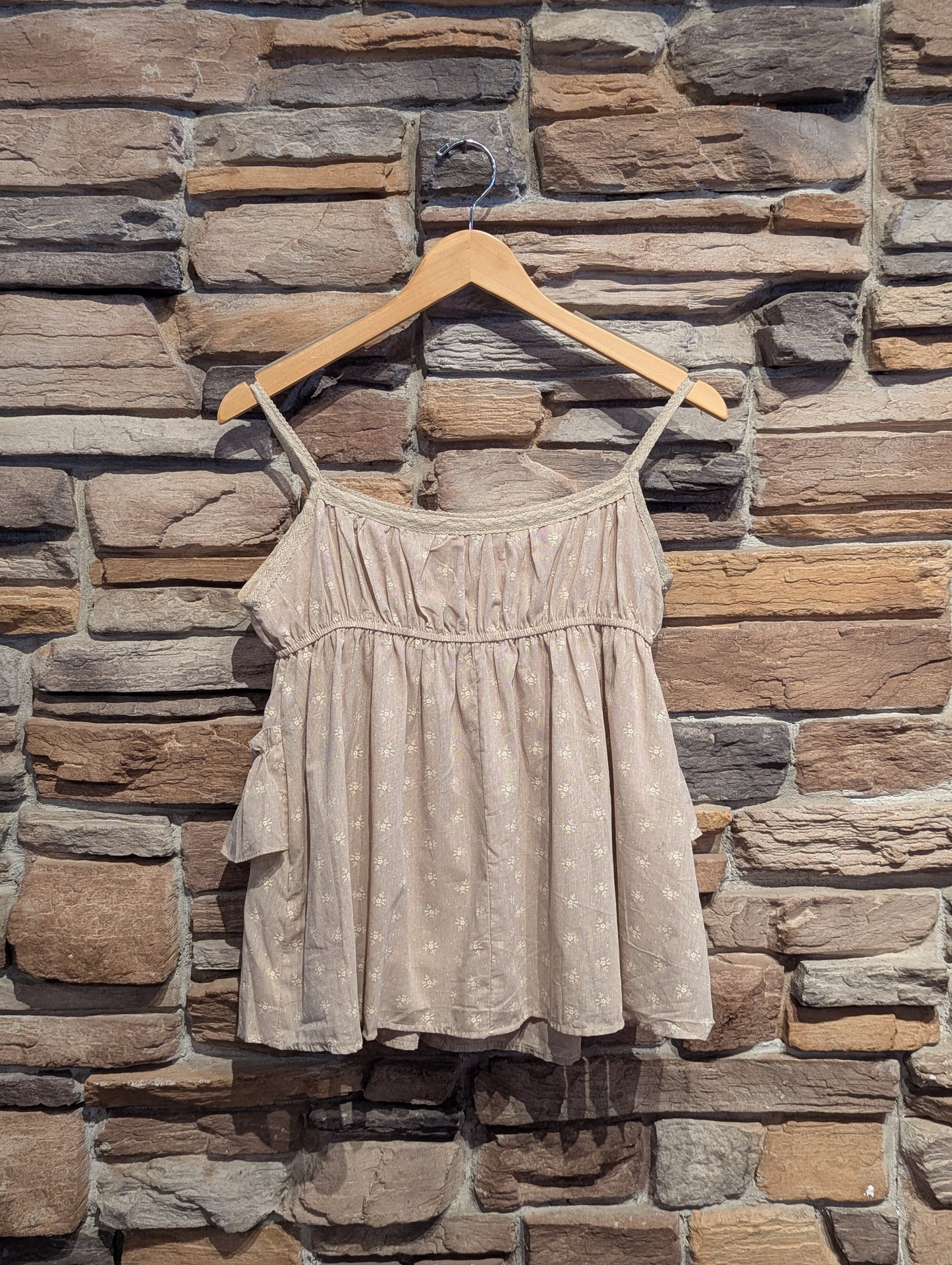 Pressed Flower Ruffle Top