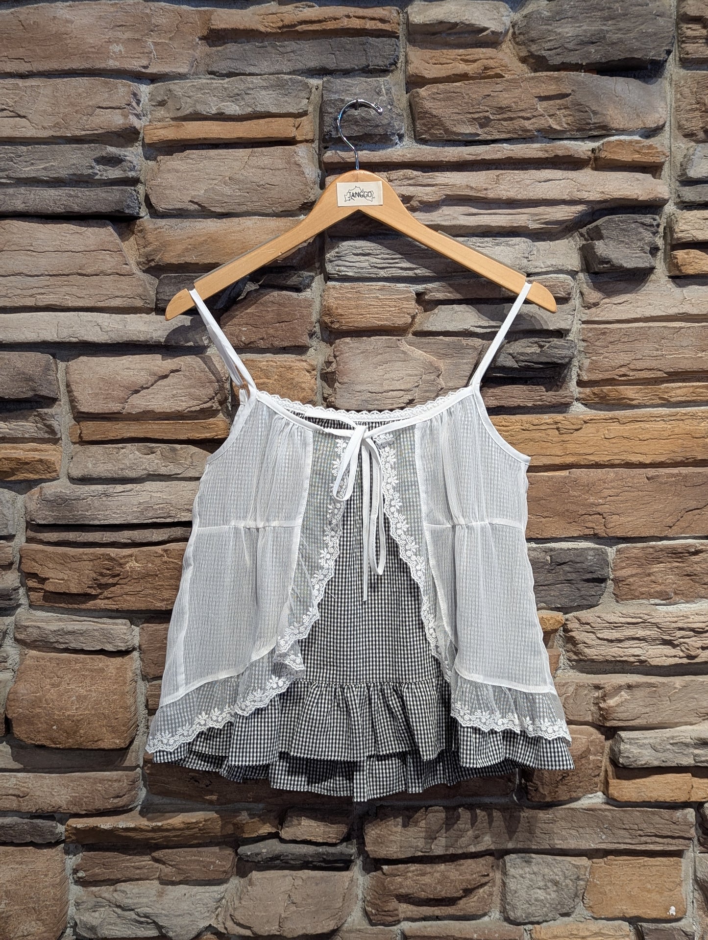 Checkmate Lace and Layer Top