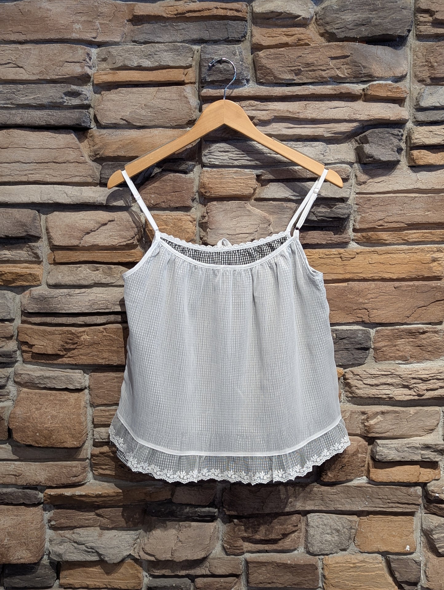 Checkmate Lace and Layer Top