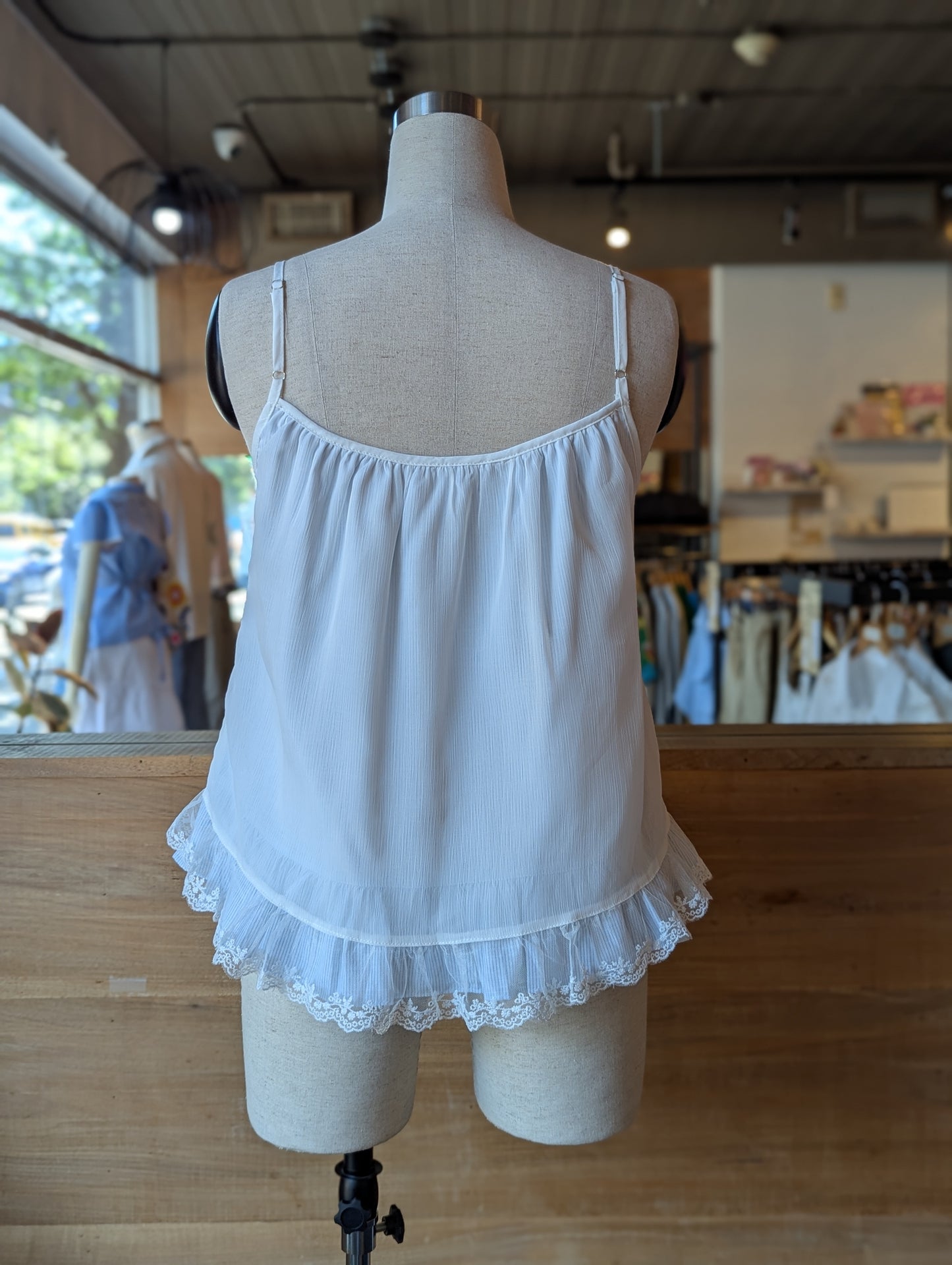 Checkmate Lace and Layer Top