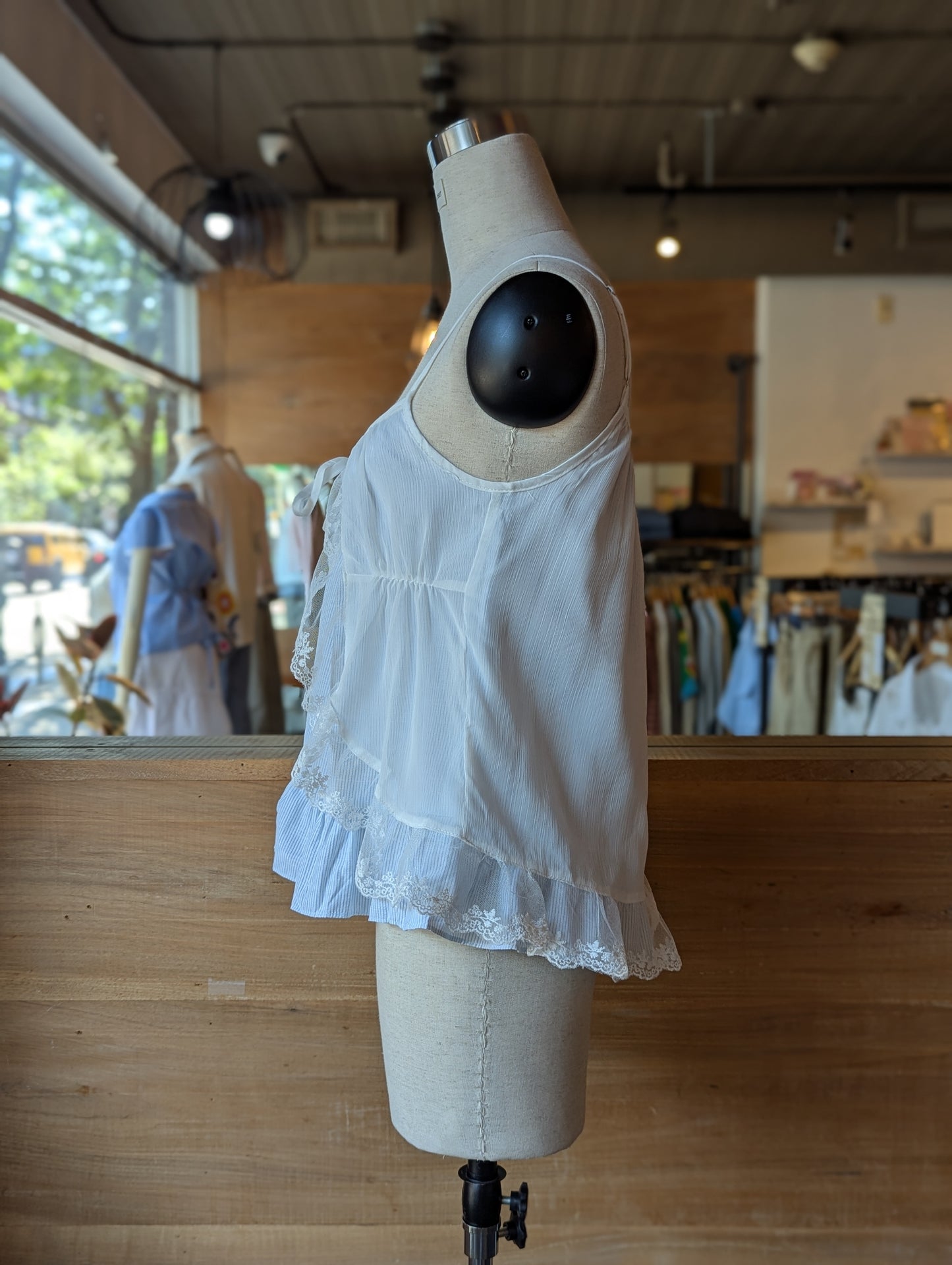 Checkmate Lace and Layer Top