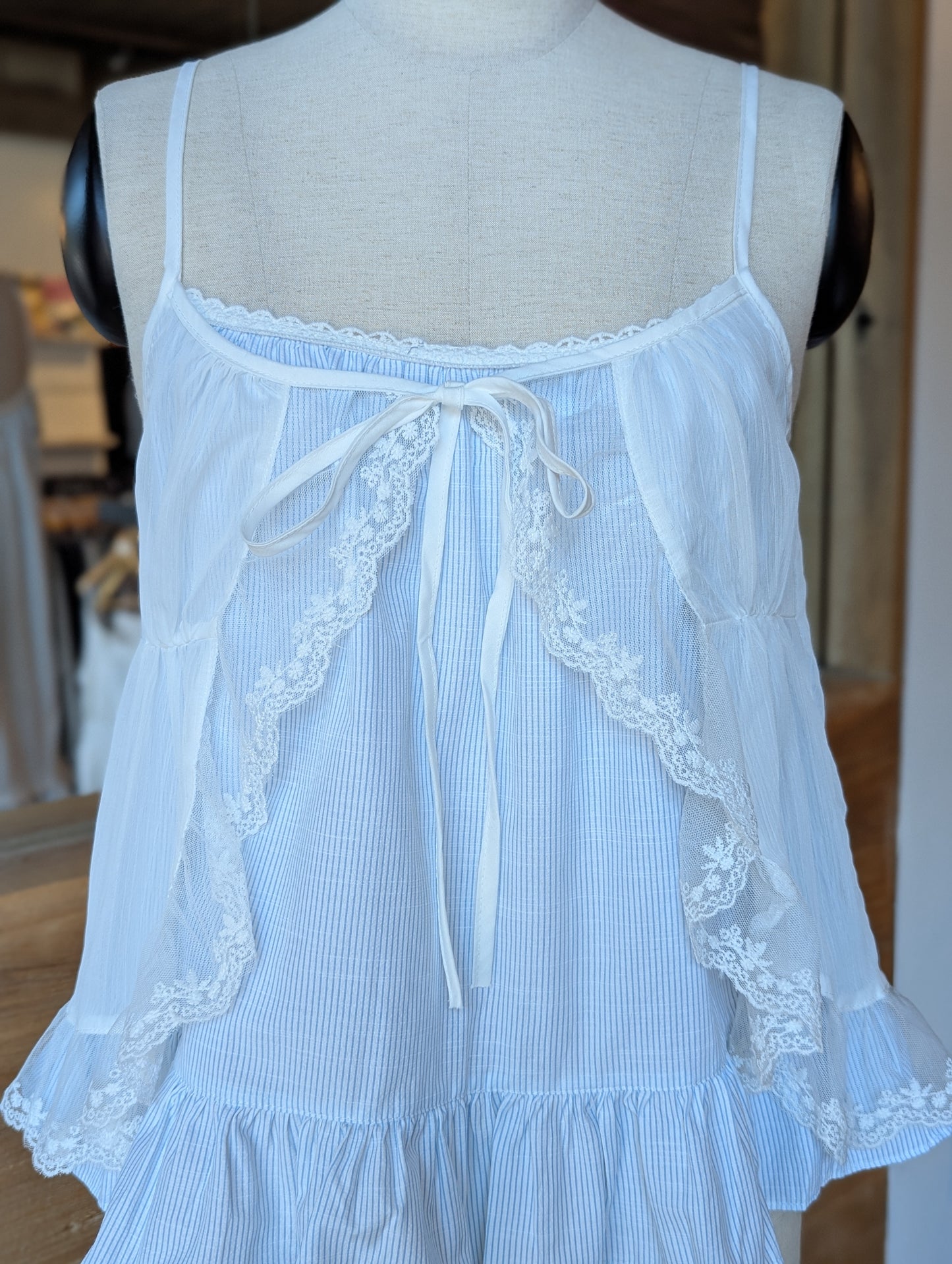 Checkmate Lace and Layer Top
