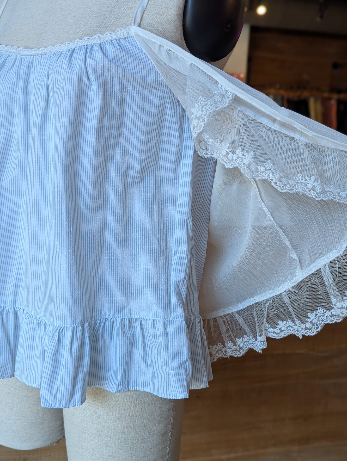 Checkmate Lace and Layer Top