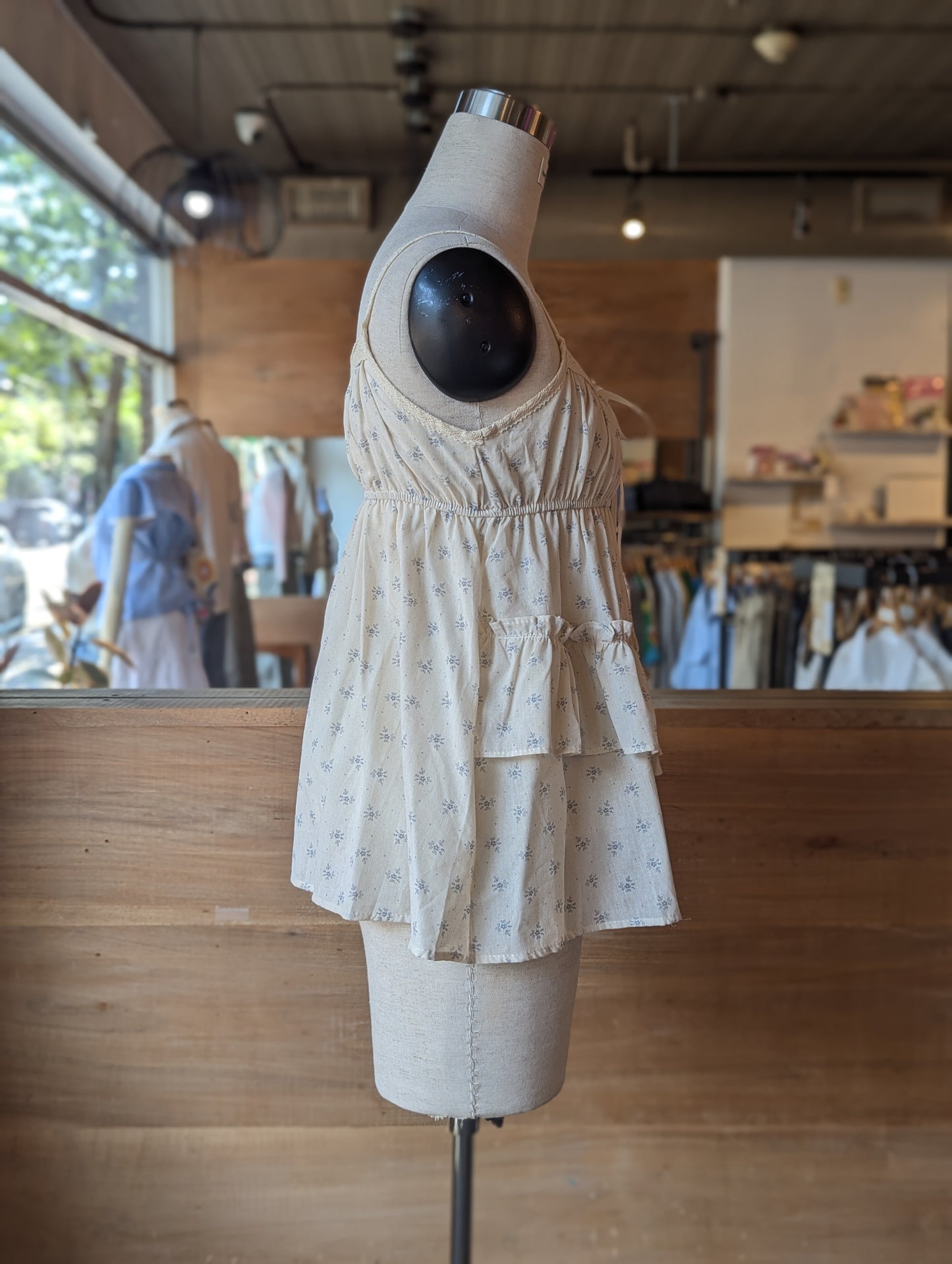 Pressed Flower Ruffle Top