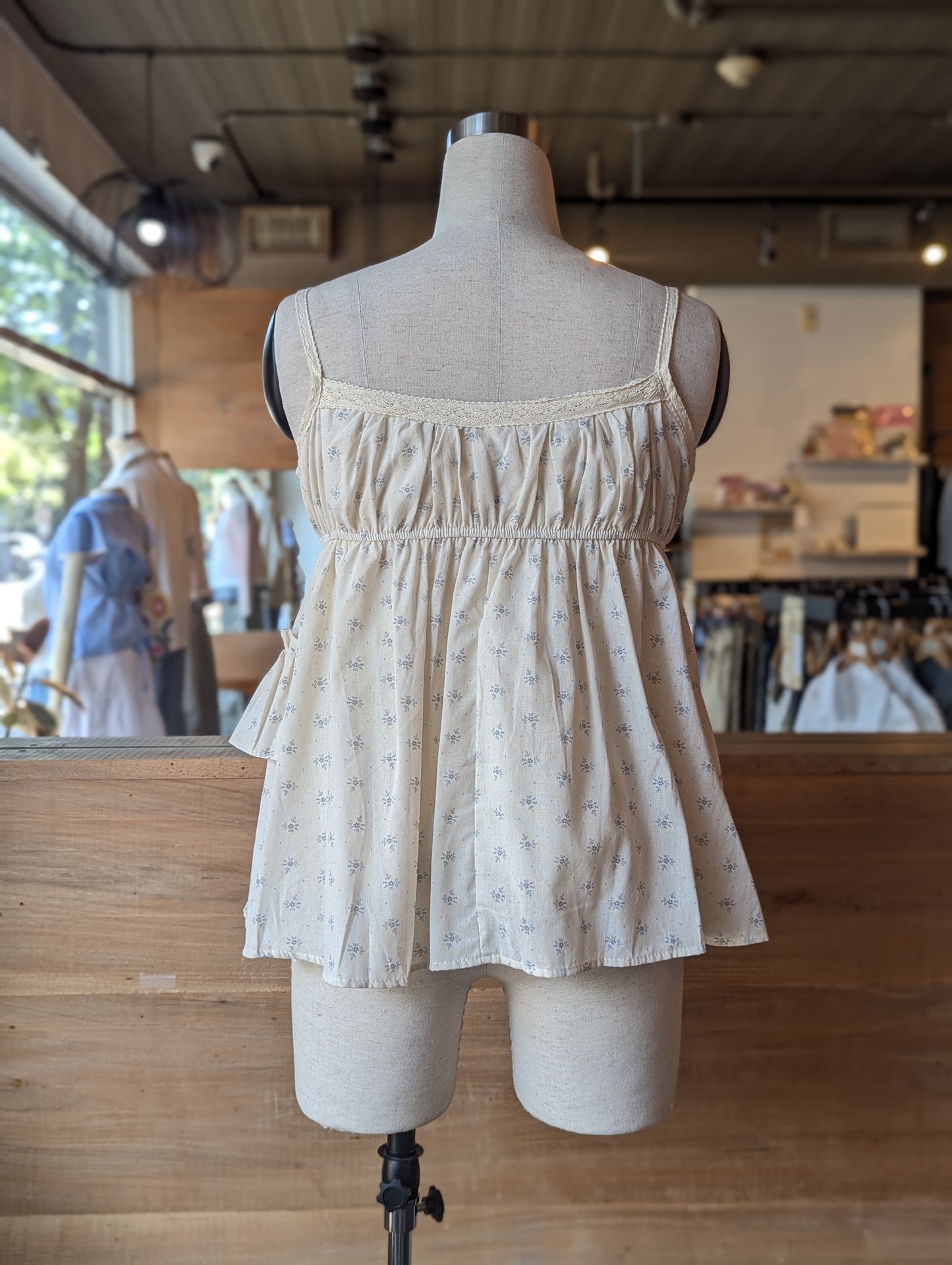 Pressed Flower Ruffle Top