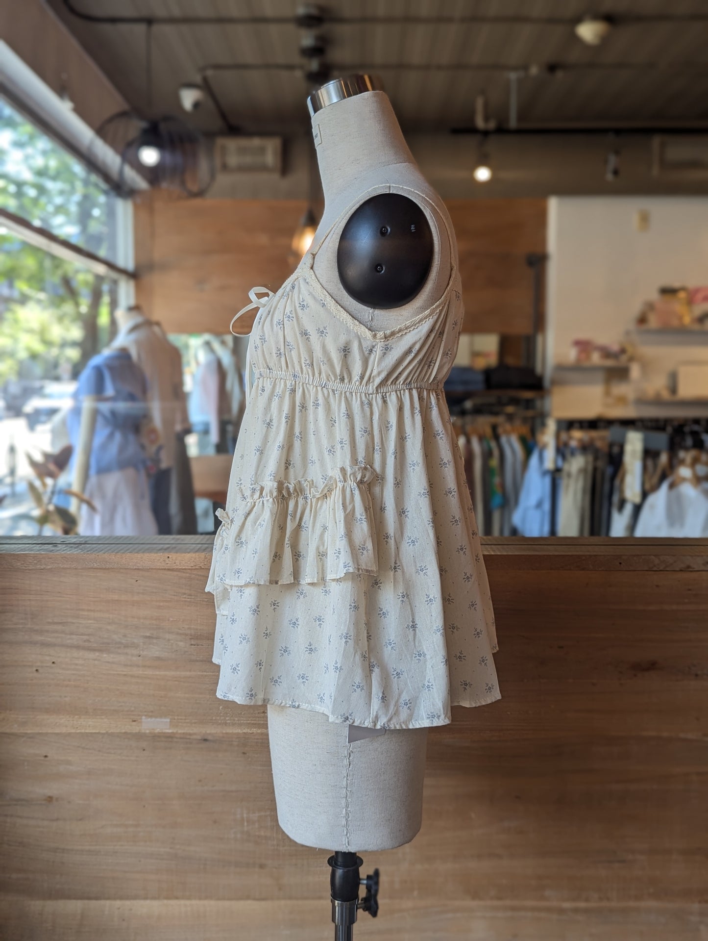 Pressed Flower Ruffle Top
