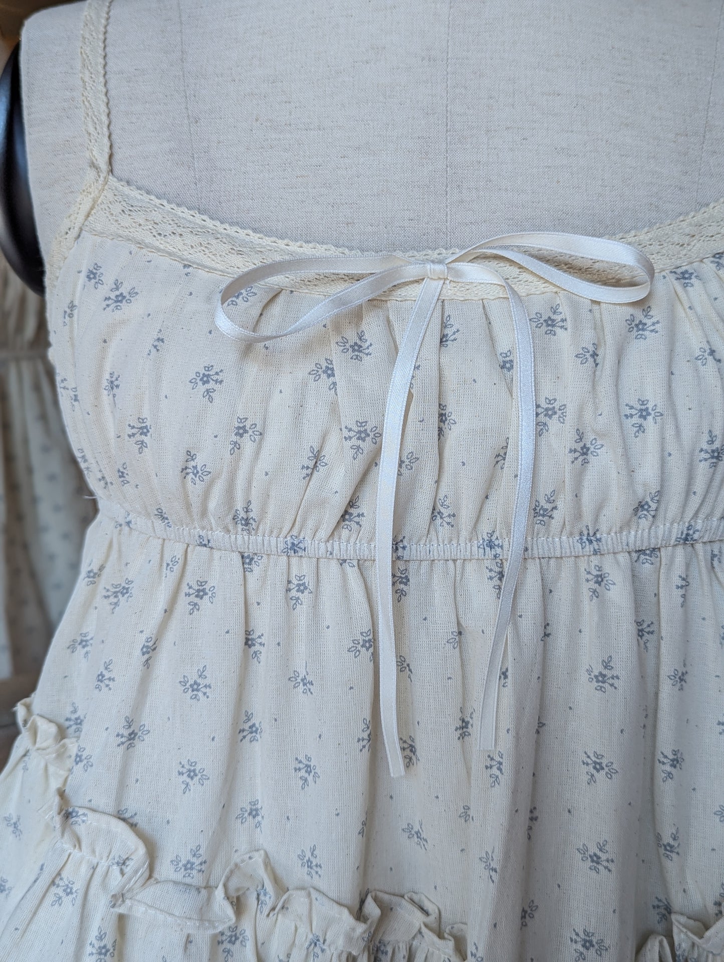 Pressed Flower Ruffle Top
