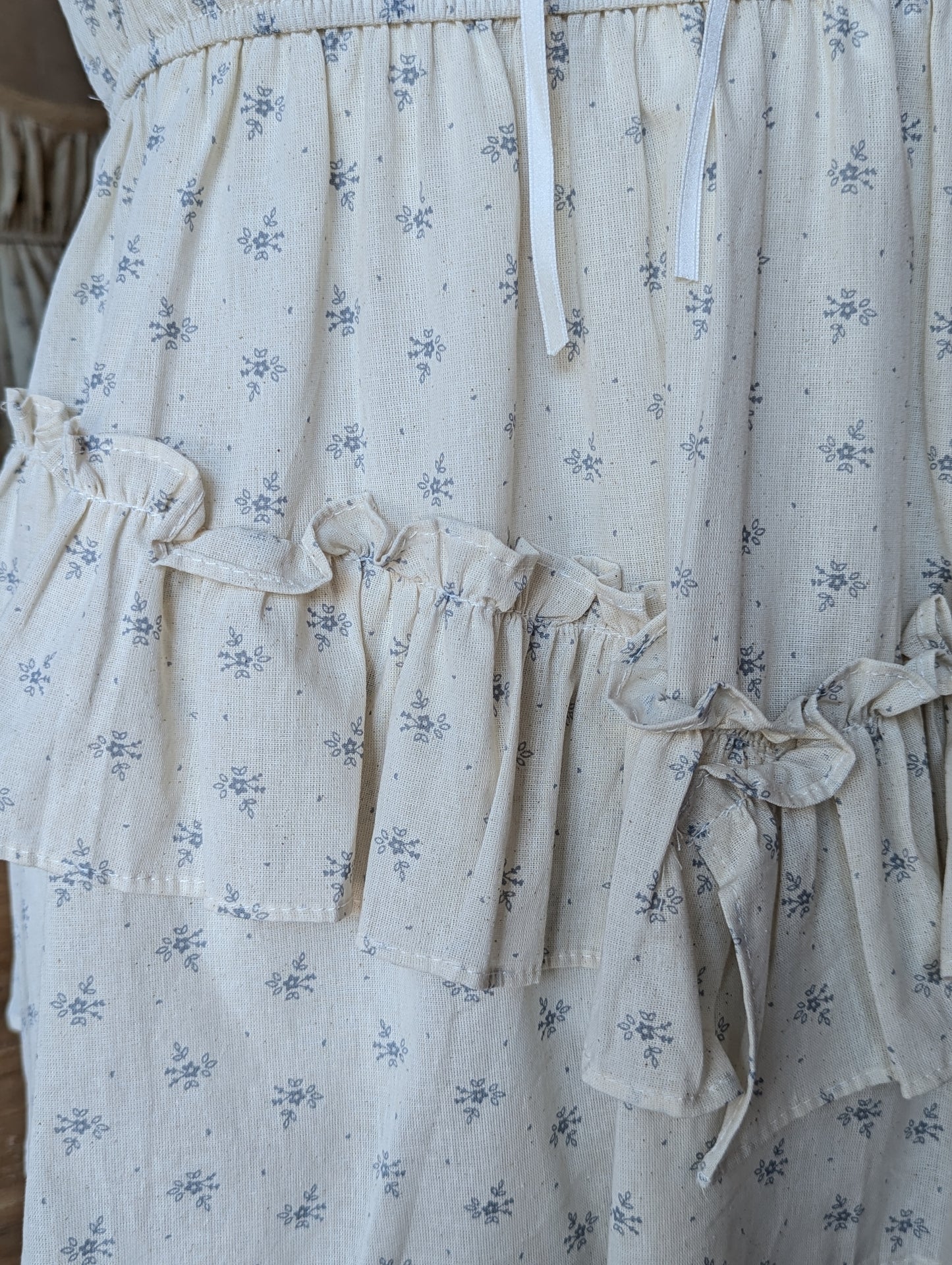 Pressed Flower Ruffle Top