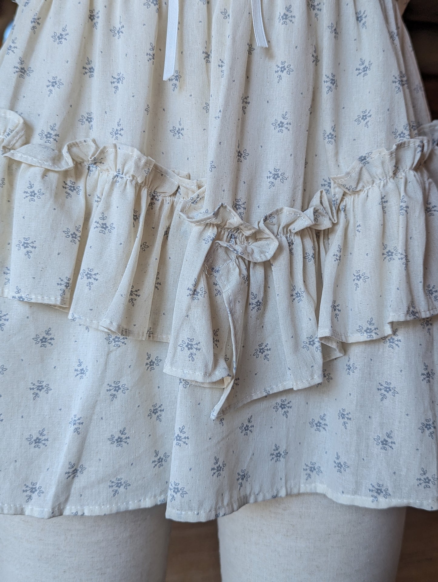 Pressed Flower Ruffle Top