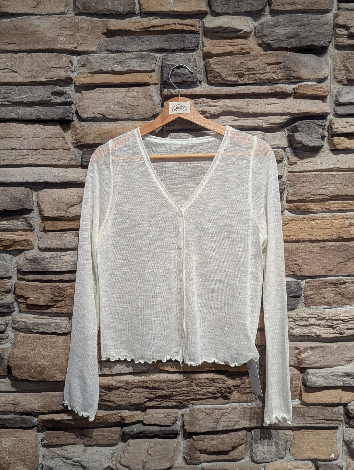 Soft Scalloped Cardigan