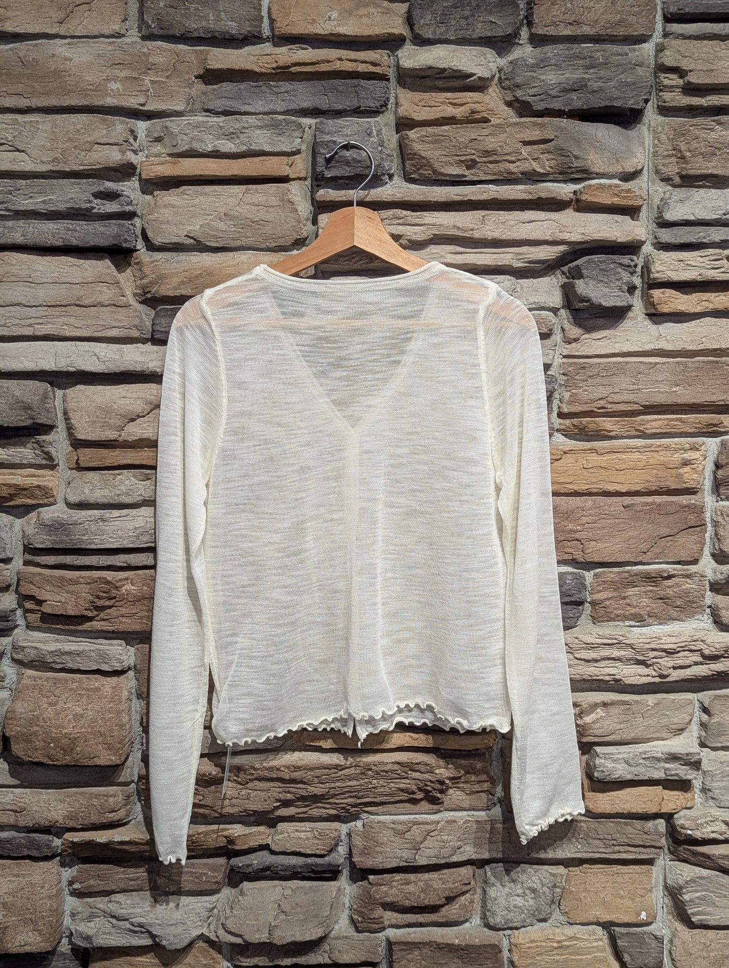 Soft Scalloped Cardigan