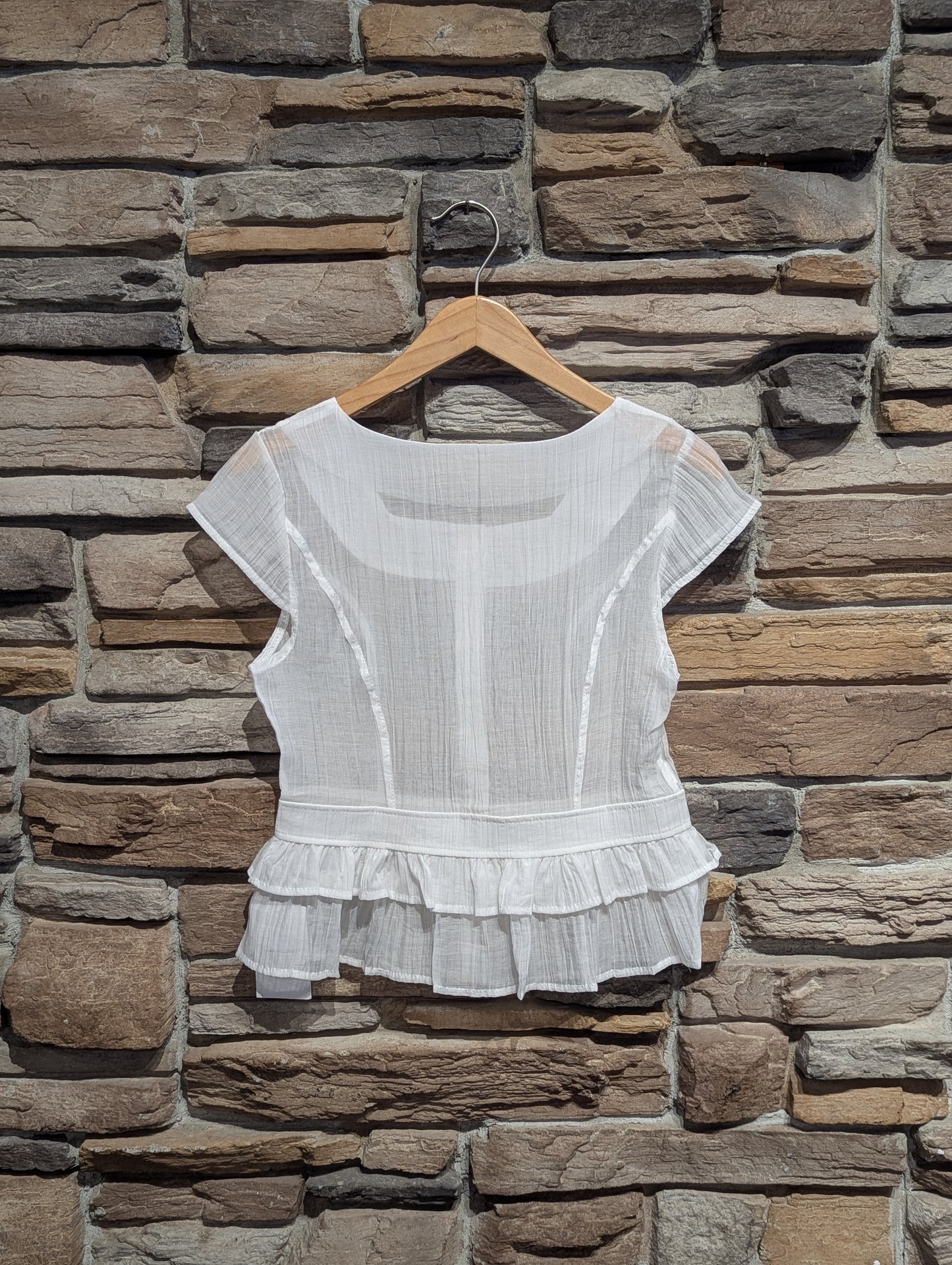 Celestial Sheer Peplum Blouse