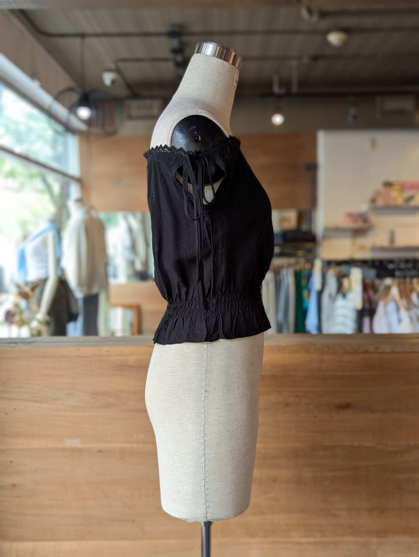 Dark Honey Off shoulder Top