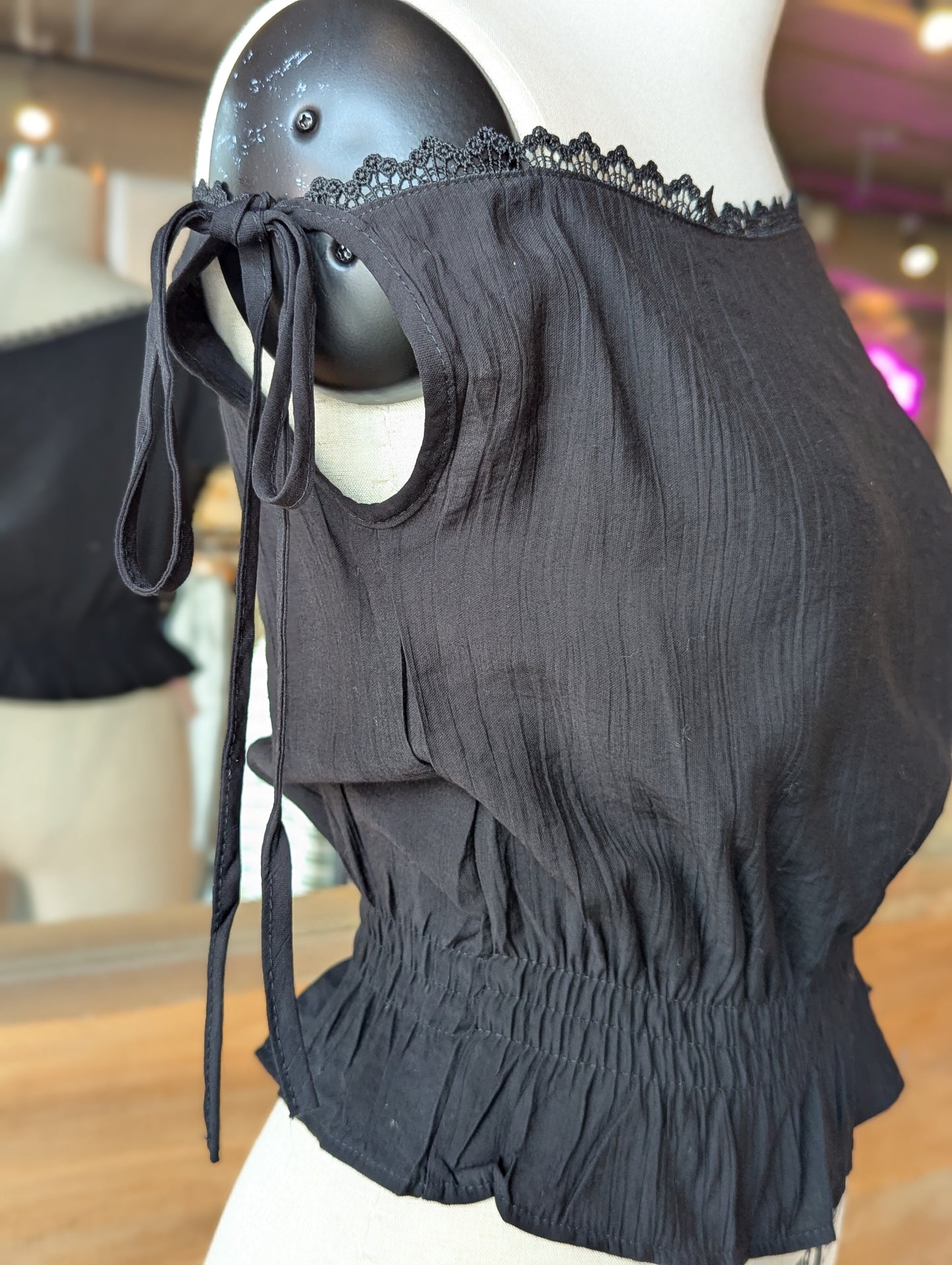 Dark Honey Off shoulder Top
