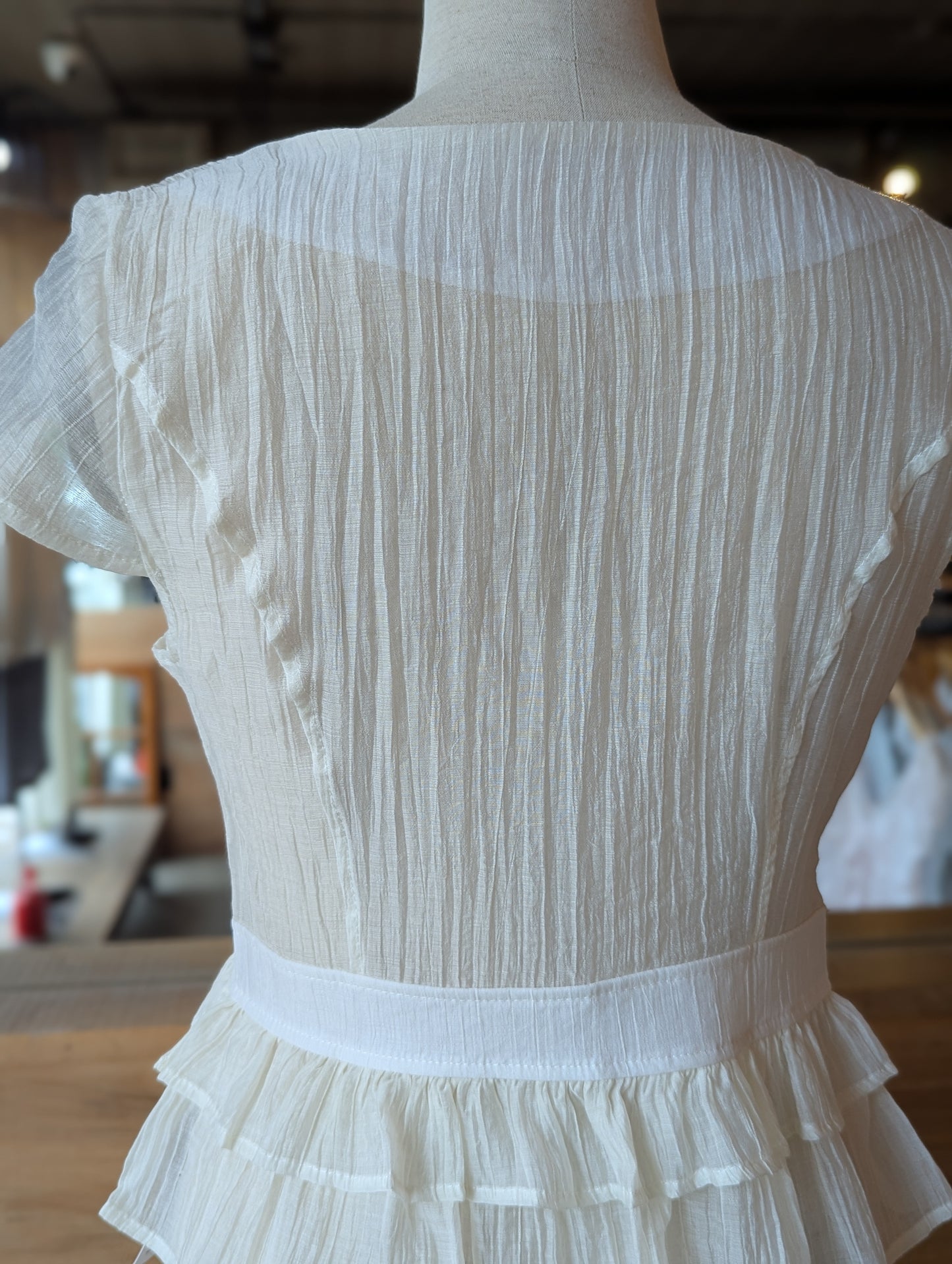 Celestial Sheer Peplum Blouse