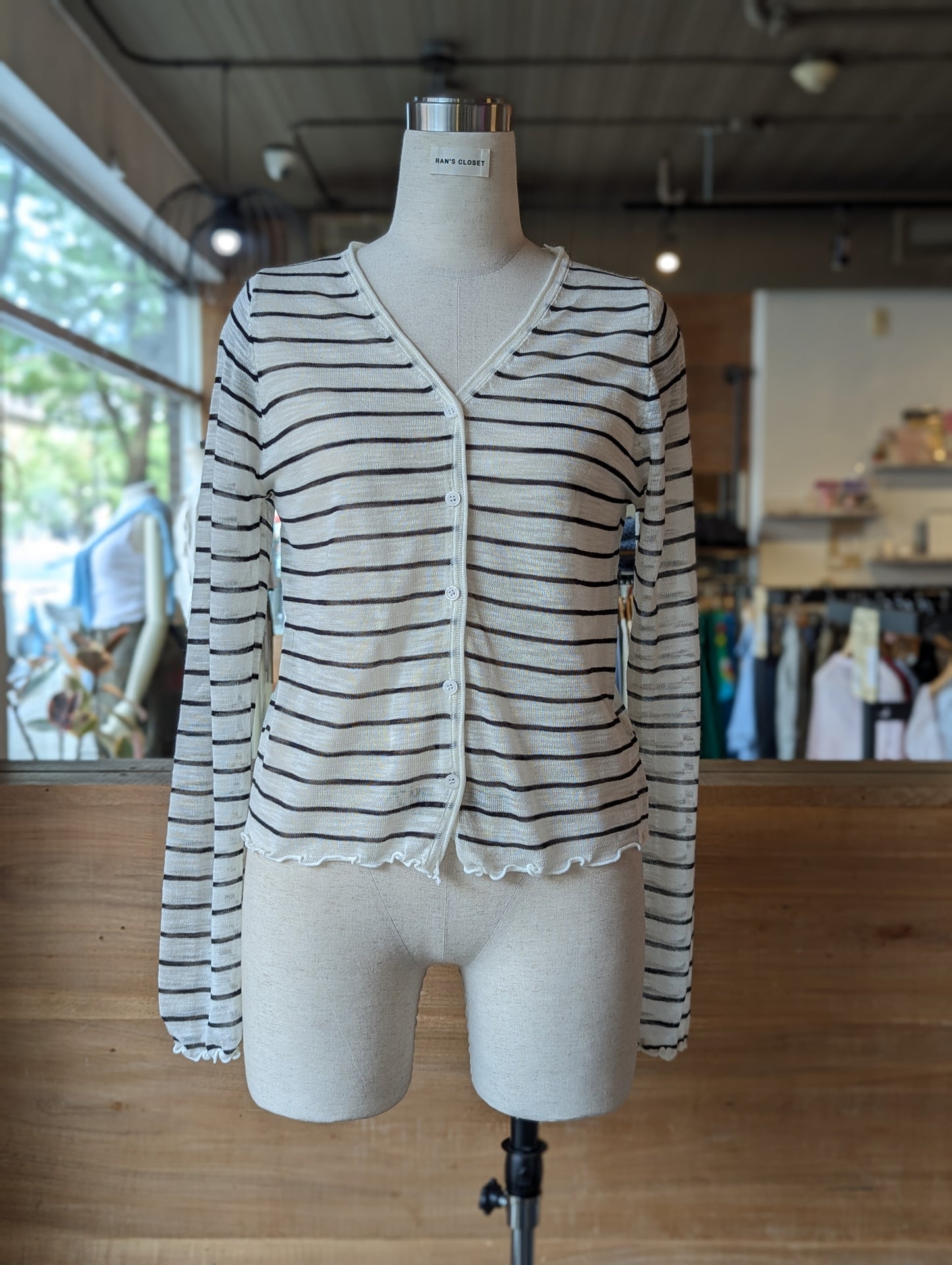 Soft Scalloped Cardigan
