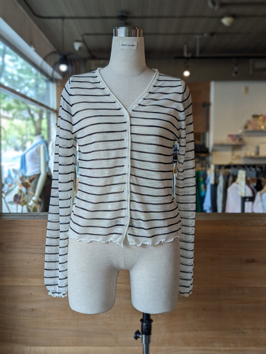 Soft Scalloped Cardigan