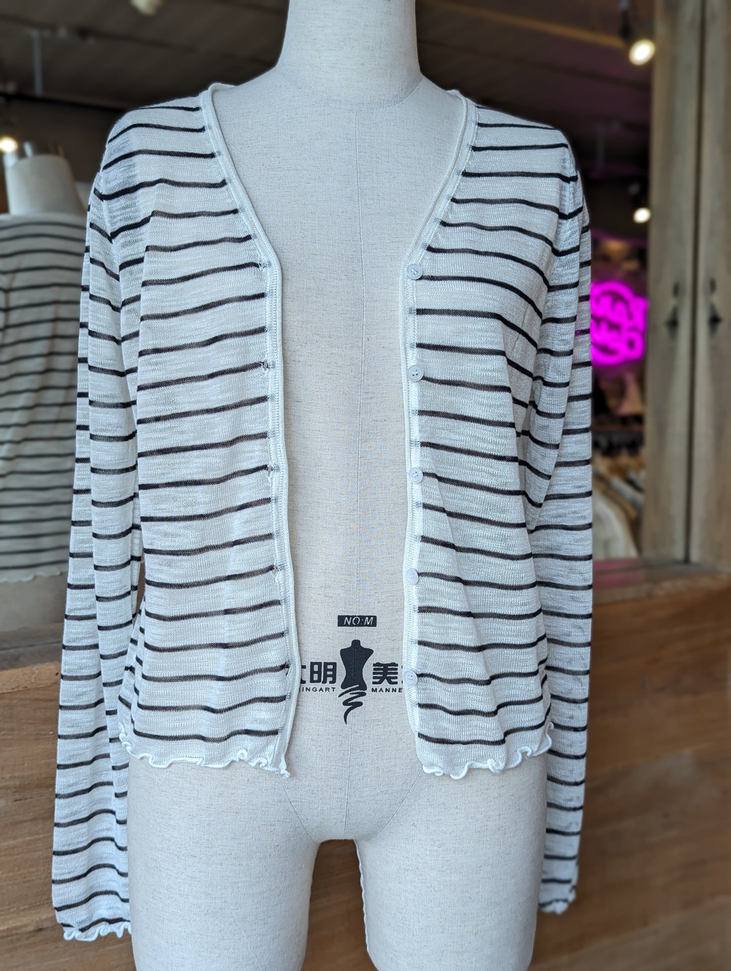 Soft Scalloped Cardigan