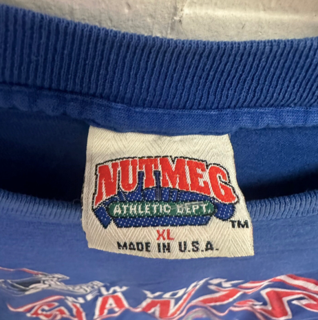 Vintage New York Giants Nutmeg Athletic Dept T-Shirt
