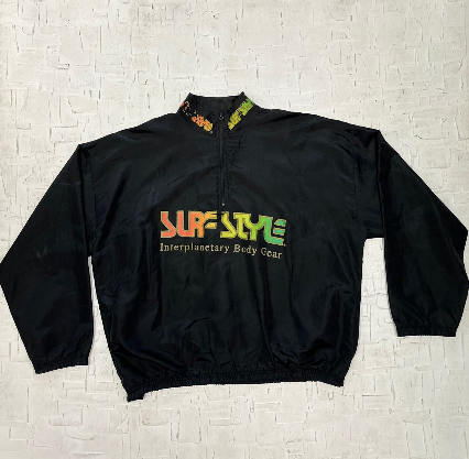 Vintage Distressed SurfStyle Body Gear Windbreaker