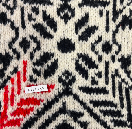 Vintage Hand Knitted Wool Patterned Sweater