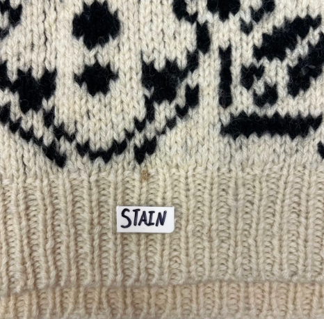 Vintage Hand Knitted Wool Patterned Sweater