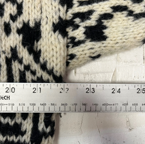Vintage Hand Knitted Wool Patterned Sweater