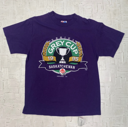 1995 Vintage CFL Saskatchewan Grey Cup T-shirt