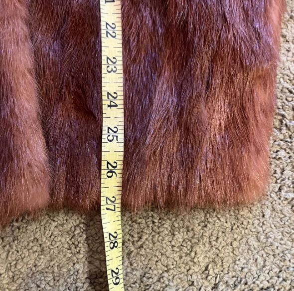 Vintage Charles Brown Furriers Limited Genuine Brown Mink Shall