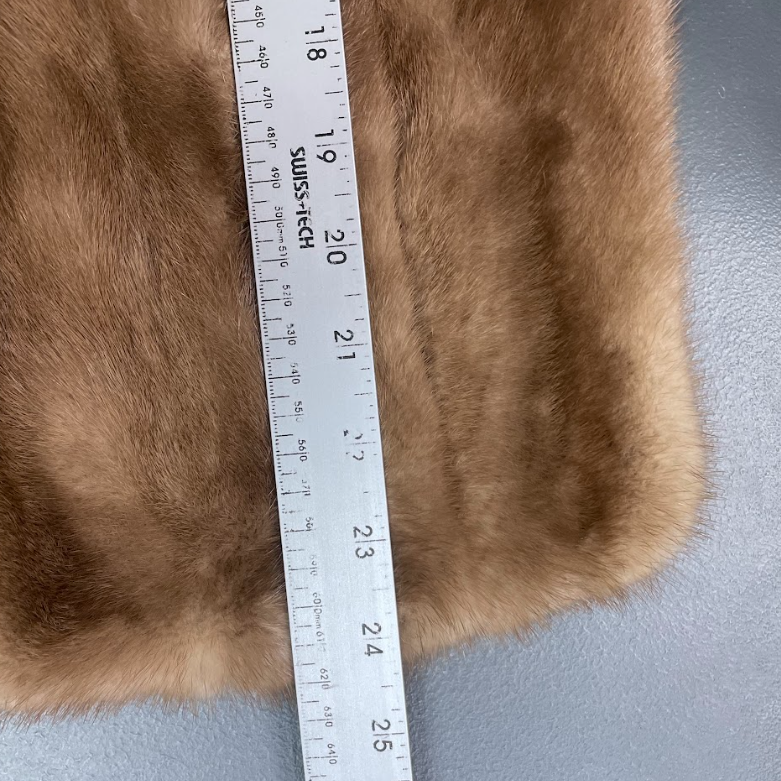 Vintage Fur Shawl With Layered Collar Detail