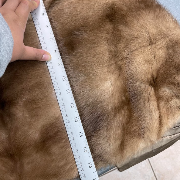 Vintage Fur Shawl With Layered Collar Detail