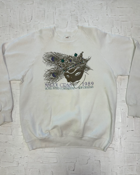 1989 Vintage Mardi Gras Hotel Inter-Continental Sweatshirt