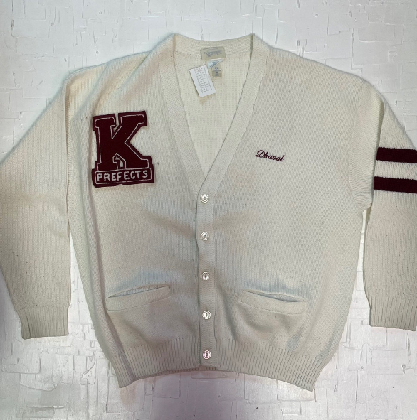 Vintage Activeknit "K Perfects" Varsity Cardigan