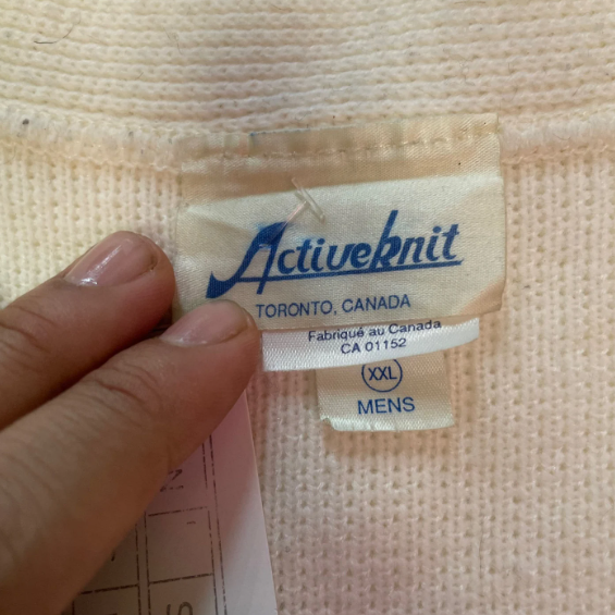 Vintage Activeknit "K Perfects" Varsity Cardigan
