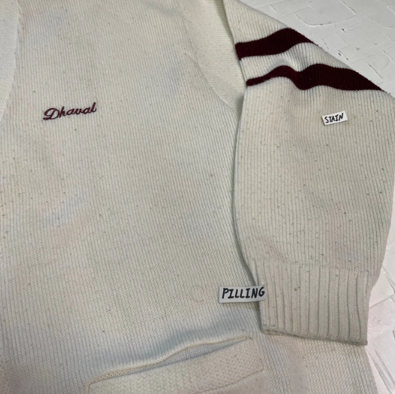 Vintage Activeknit "K Perfects" Varsity Cardigan