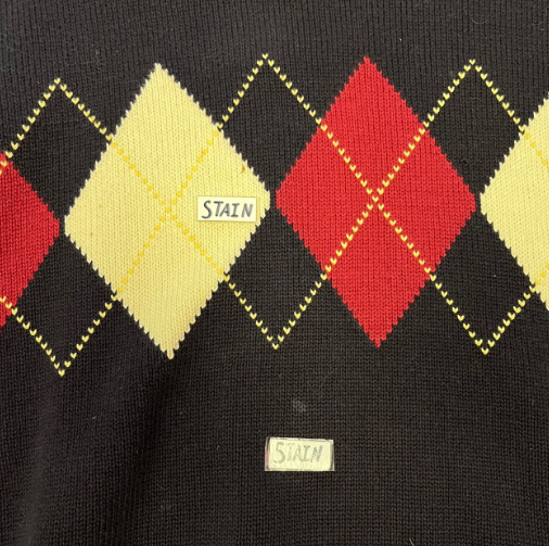 Vintage 90s Tommy Hilfiger Argyle Cotton Sweater
