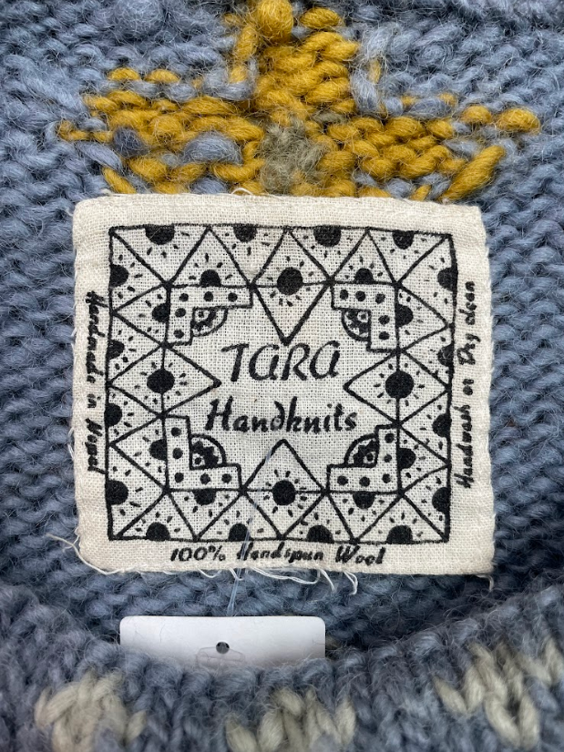 Vintage Wool Tara Knits Fish Sweater