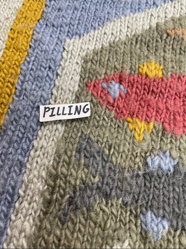 Vintage Wool Tara Knits Fish Sweater