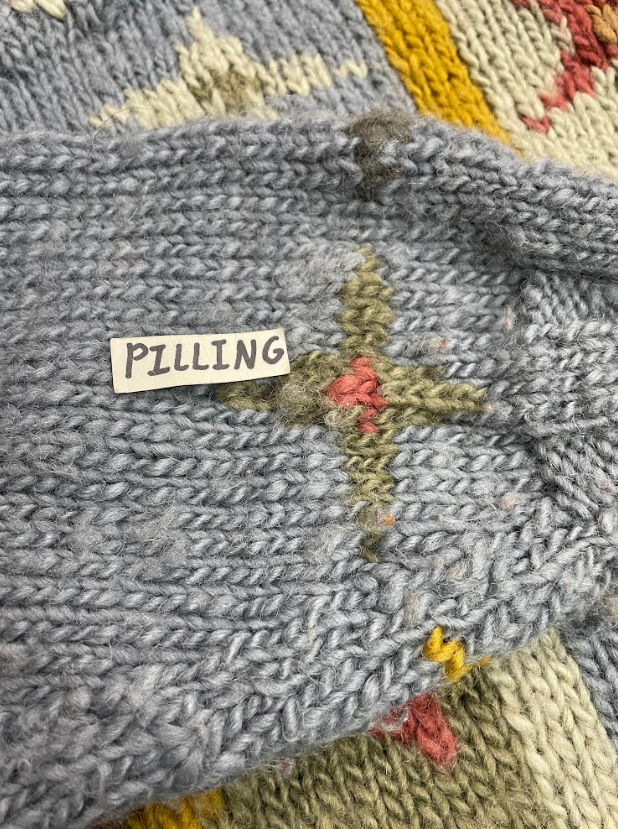 Vintage Wool Tara Knits Fish Sweater