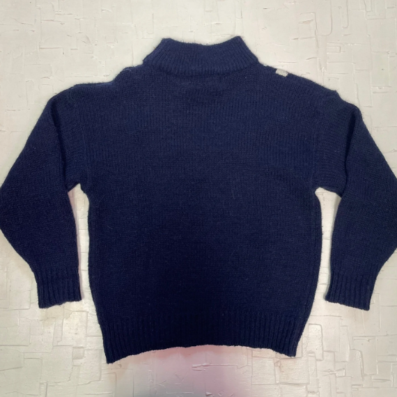 Vintage Country Girl Embroidered Rose Knit Acrylic Sweater