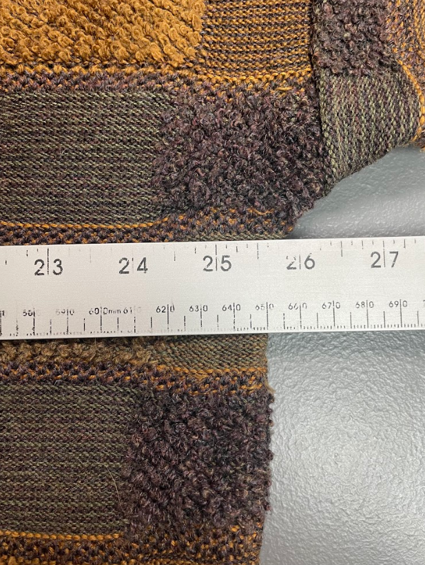 Vintage Tosani Brown Checkered Textured Sweater