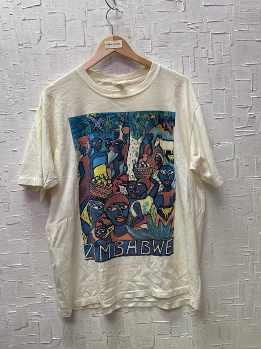 Vintage Handmade Zooloo Zimbabwe T-Shirt