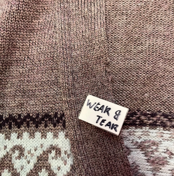 Vintage Cardigan with Embroidered Bird Detail