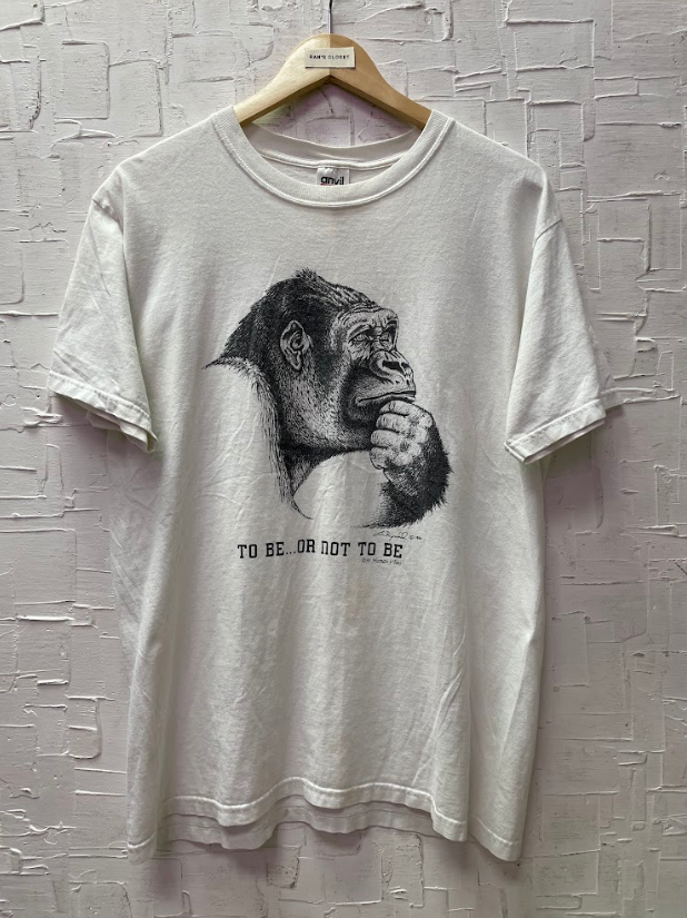 Vintage 1990 "To Be... Or Not To Be" Chimp T-Shirt