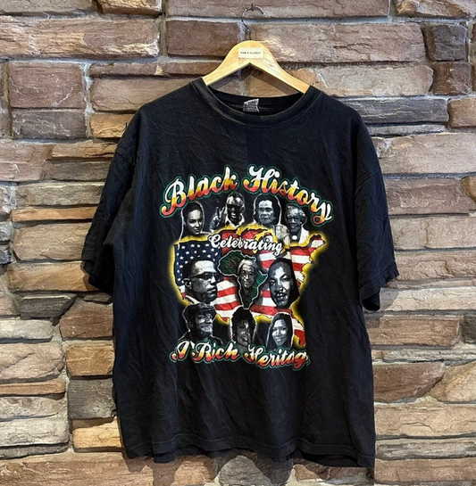 Vintage "Black History Celebrating a Rich Heritage" T-Shirt